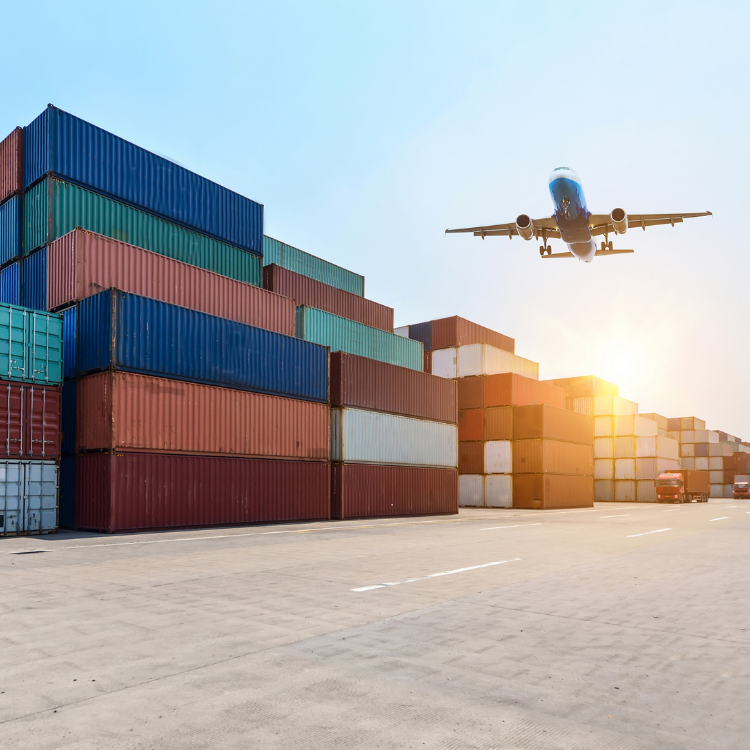 Wide-body aircraft on the Istanbul airport apron with ground support equipment during turnaround