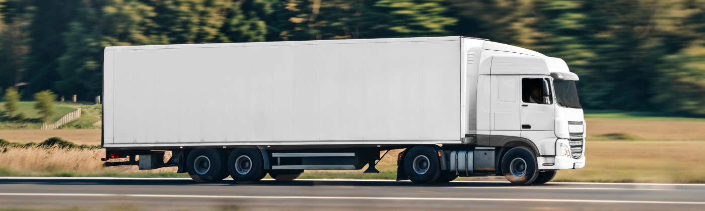 Road logistics — wide banner